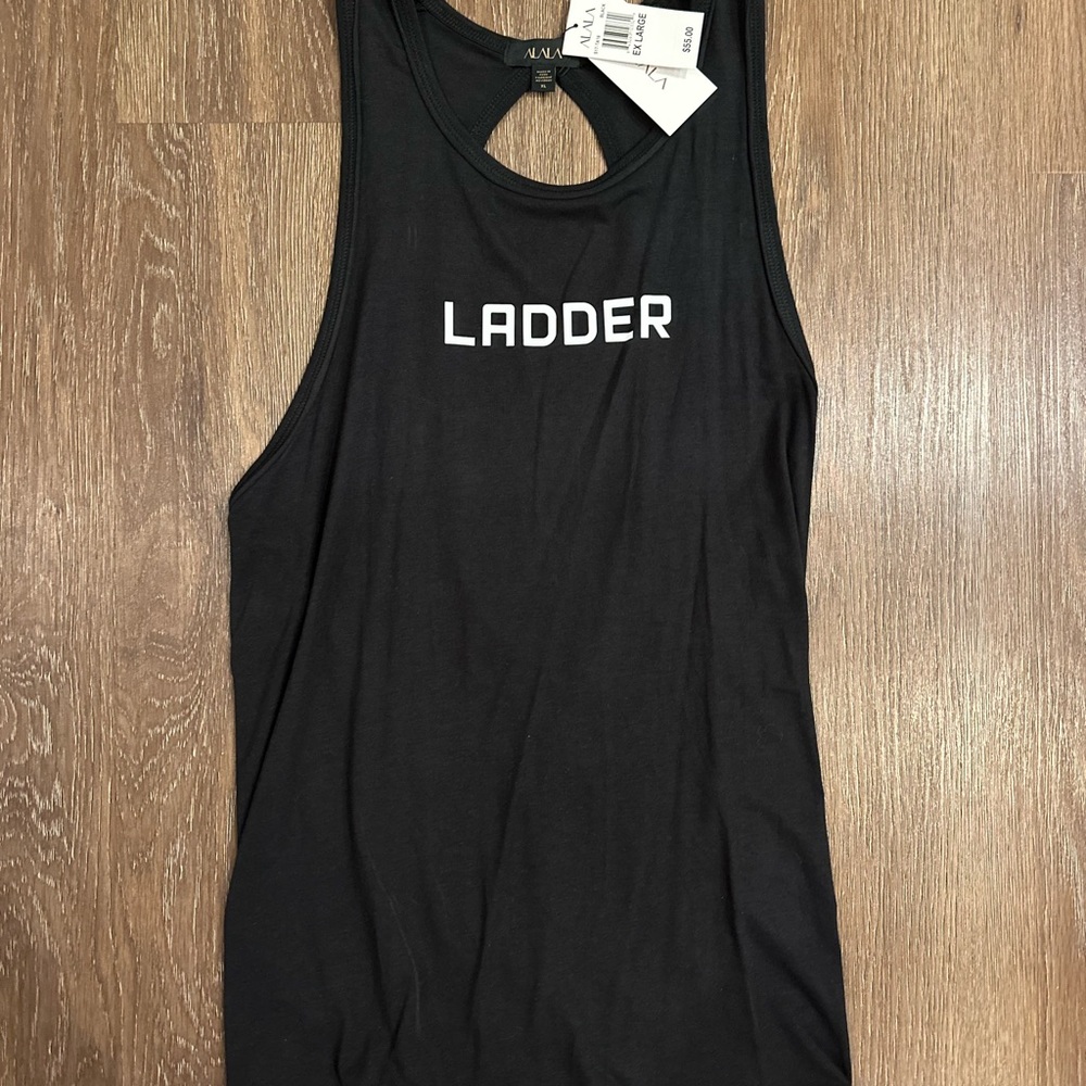 Alala Black Cut Out Sleeveless Tank Top